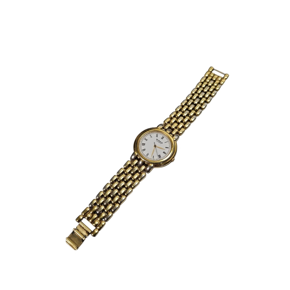 Birks Womens Gold Tone Quartz Watch – Roman Numerals